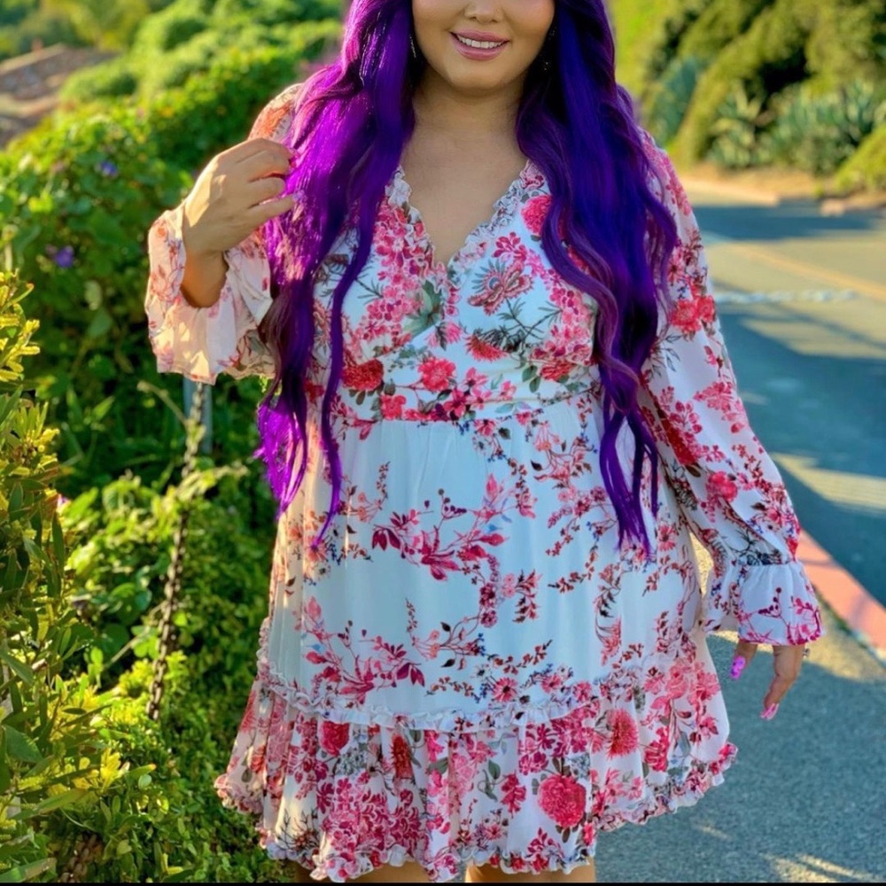 Pink floral dress - Picture 2 of 2